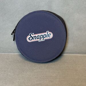 Vintage 1990s Snapple CD Case Zippered Compact Disc Case/Holder